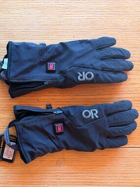 Outdoor Research Sureshot Heated Softshell Gloves - 5 Batteries and Charger